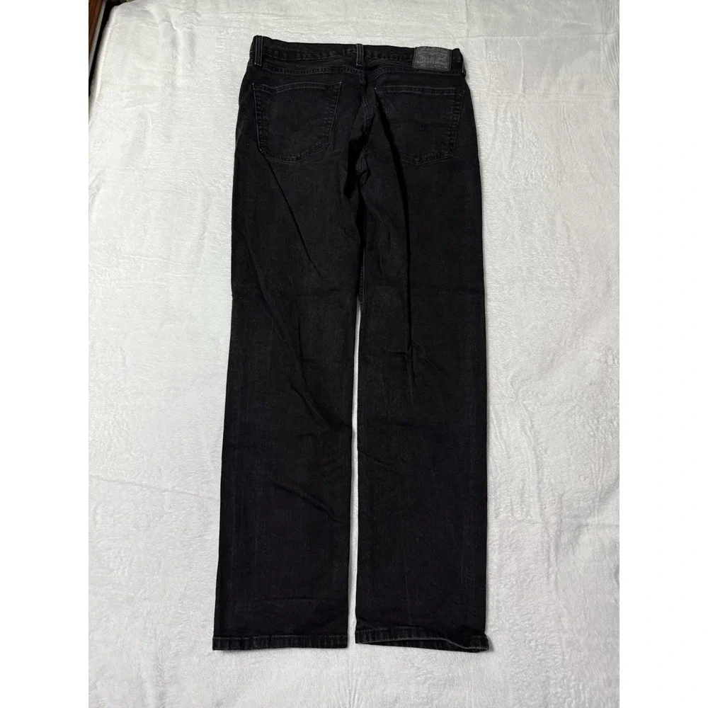 Levis‎ 541 Jeans Mens 34x33 Athletic Tapered Mid Rise Dark Wash Black Denim